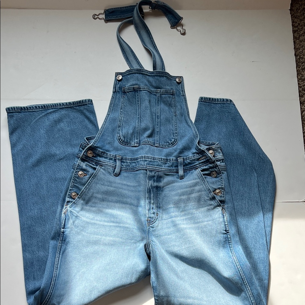 American Eagle Outfitters Women's Blue Denim Overalls